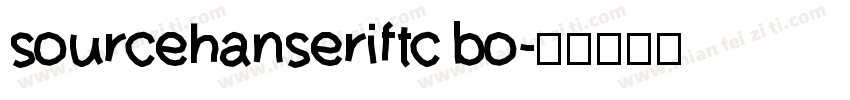 sourcehanseriftc bo字体转换